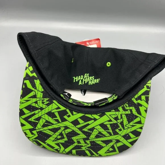 Air Jordan Hat Men Black Green Mad as a Mars Hare Jumpman Strap‎ Back Cap New